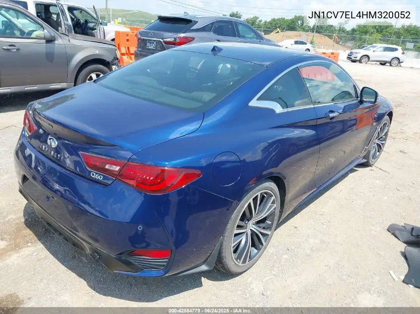 2017 Infiniti Q60 2.0T/2.0T Premium VIN: JN1CV7EL4HM320052 Lot: 42584779