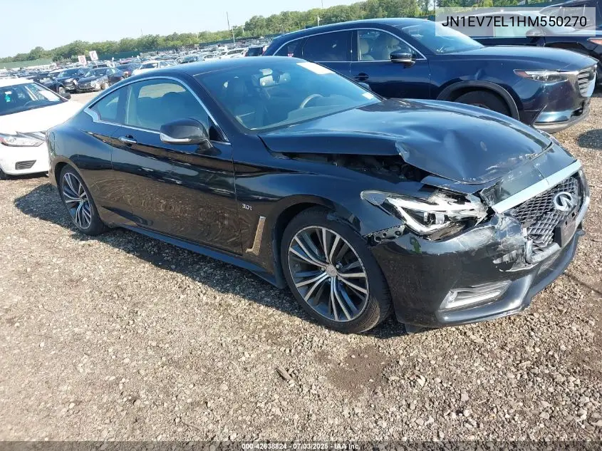 2017 Infiniti Q60 3.0T Premium VIN: JN1EV7EL1HM550270 Lot: 42638824