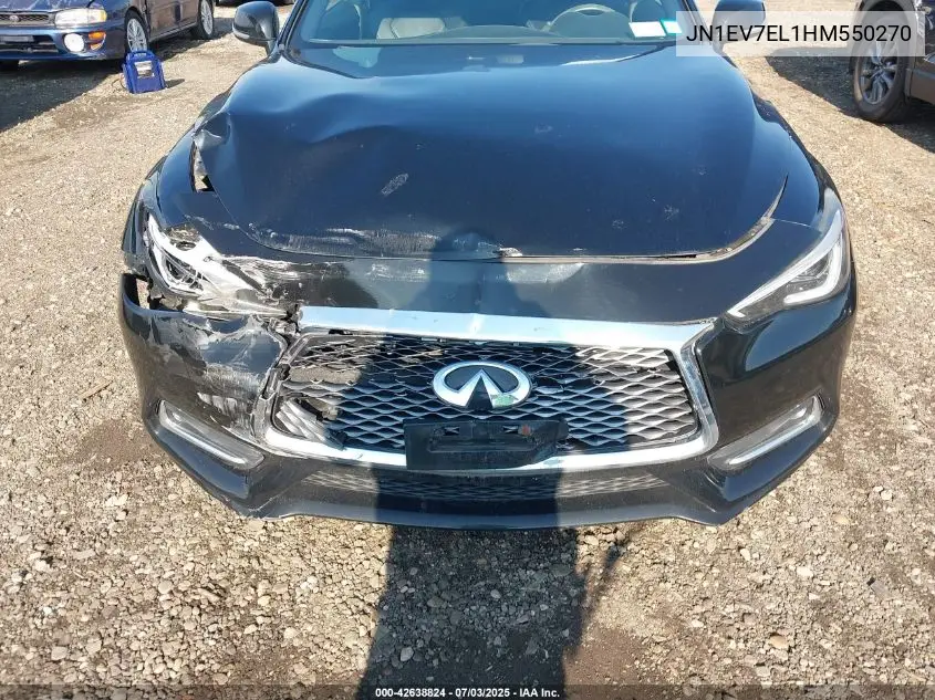 2017 Infiniti Q60 3.0T Premium VIN: JN1EV7EL1HM550270 Lot: 42638824