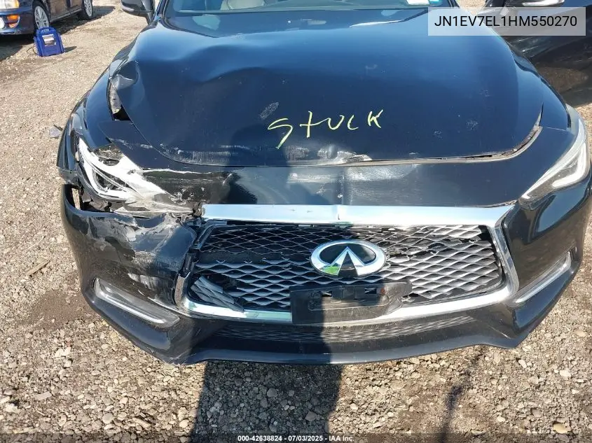 2017 Infiniti Q60 3.0T Premium VIN: JN1EV7EL1HM550270 Lot: 42638824