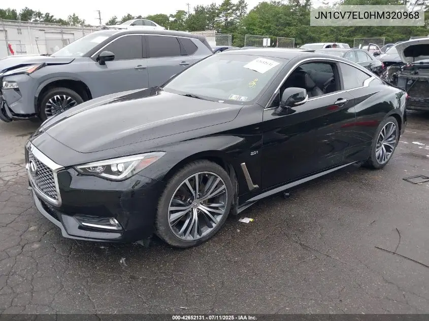 2017 Infiniti Q60 2.0T Premium VIN: JN1CV7EL0HM320968 Lot: 42652131