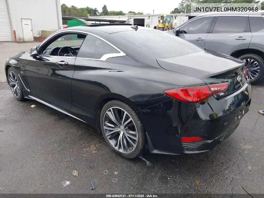 2017 Infiniti Q60 2.0T Premium VIN: JN1CV7EL0HM320968 Lot: 42652131