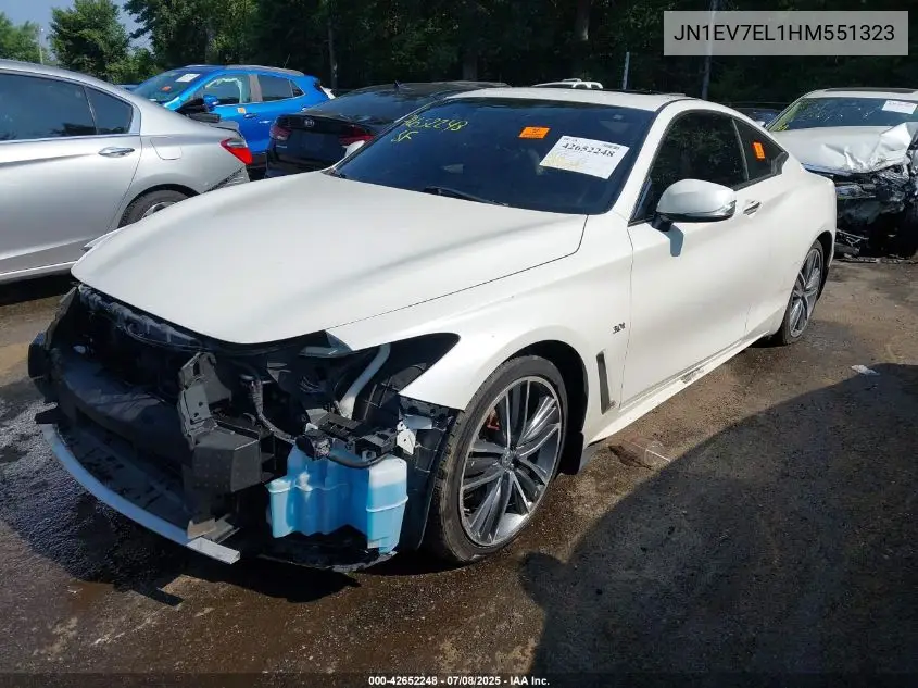 2017 Infiniti Q60 3.0T Premium VIN: JN1EV7EL1HM551323 Lot: 42652248