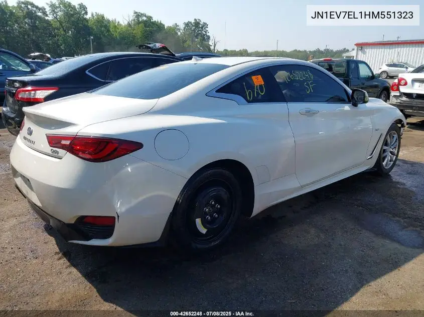2017 Infiniti Q60 3.0T Premium VIN: JN1EV7EL1HM551323 Lot: 42652248