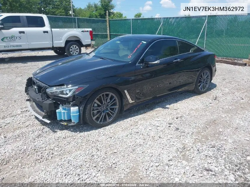 2017 Infiniti Q60 3.0T Sport VIN: JN1EV7EK3HM362972 Lot: 42653710