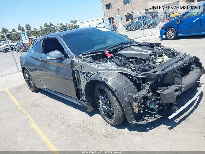 2017 Infiniti Q60 3.0T Premium VIN: JN1EV7EK2HM364390 Lot: 42736051