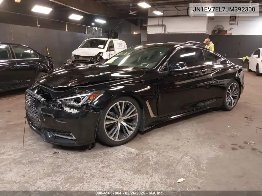 2018 Infiniti Q60 3.0T Luxe VIN: JN1EV7EL7JM392300 Lot: 41637804