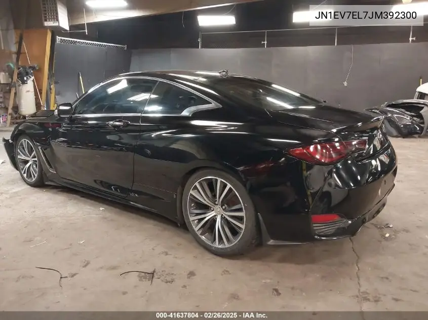 2018 Infiniti Q60 3.0T Luxe VIN: JN1EV7EL7JM392300 Lot: 41637804