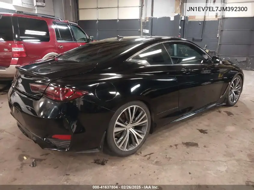 2018 Infiniti Q60 3.0T Luxe VIN: JN1EV7EL7JM392300 Lot: 41637804