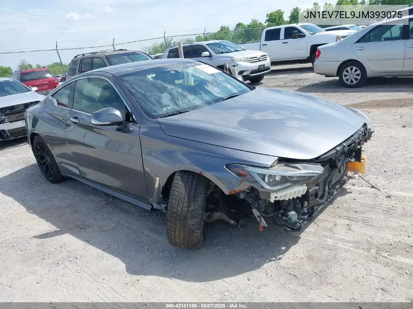 2018 Infiniti Q60 3.0T Luxe VIN: JN1EV7EL9JM393075 Lot: 42181186