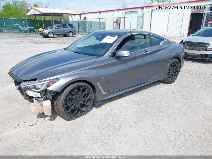 2018 Infiniti Q60 3.0T Luxe VIN: JN1EV7EL9JM393075 Lot: 42181186