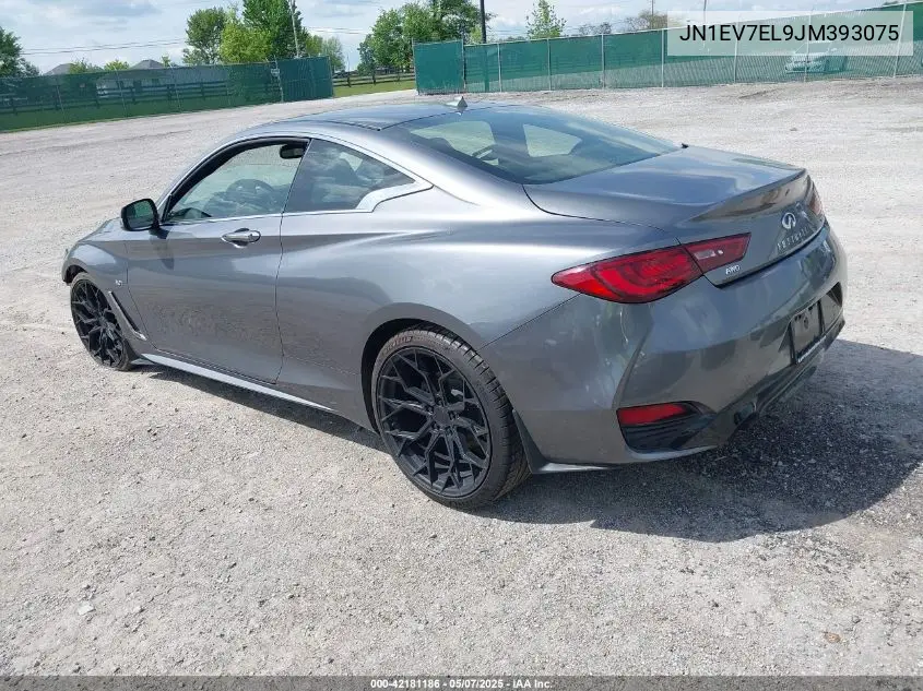 2018 Infiniti Q60 3.0T Luxe VIN: JN1EV7EL9JM393075 Lot: 42181186
