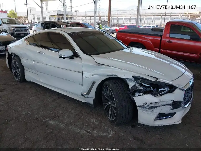 2018 Infiniti Q60 3.0T Luxe VIN: JN1EV7EK8JM341167 Lot: 42238663
