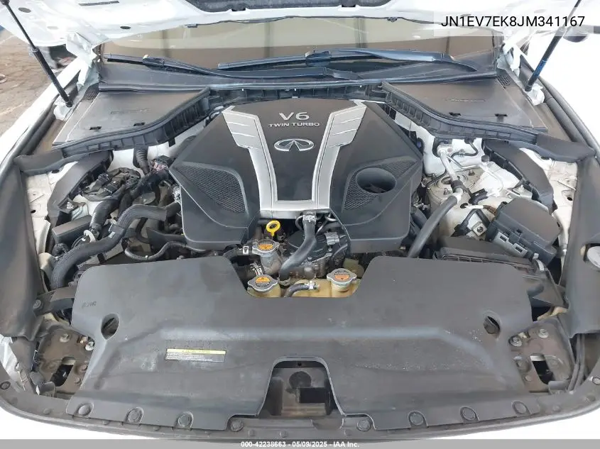 2018 Infiniti Q60 3.0T Luxe VIN: JN1EV7EK8JM341167 Lot: 42238663