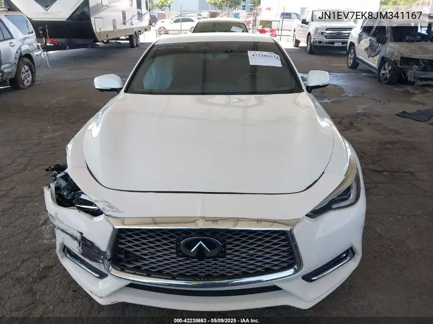 2018 Infiniti Q60 3.0T Luxe VIN: JN1EV7EK8JM341167 Lot: 42238663