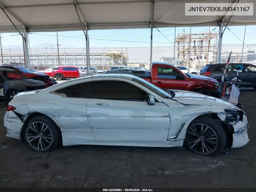 2018 Infiniti Q60 3.0T Luxe VIN: JN1EV7EK8JM341167 Lot: 42238663