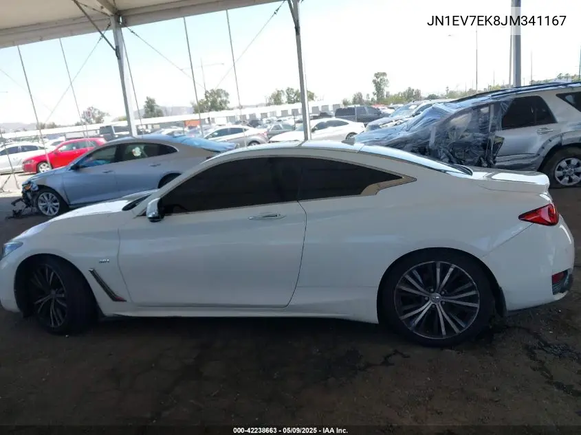 2018 Infiniti Q60 3.0T Luxe VIN: JN1EV7EK8JM341167 Lot: 42238663
