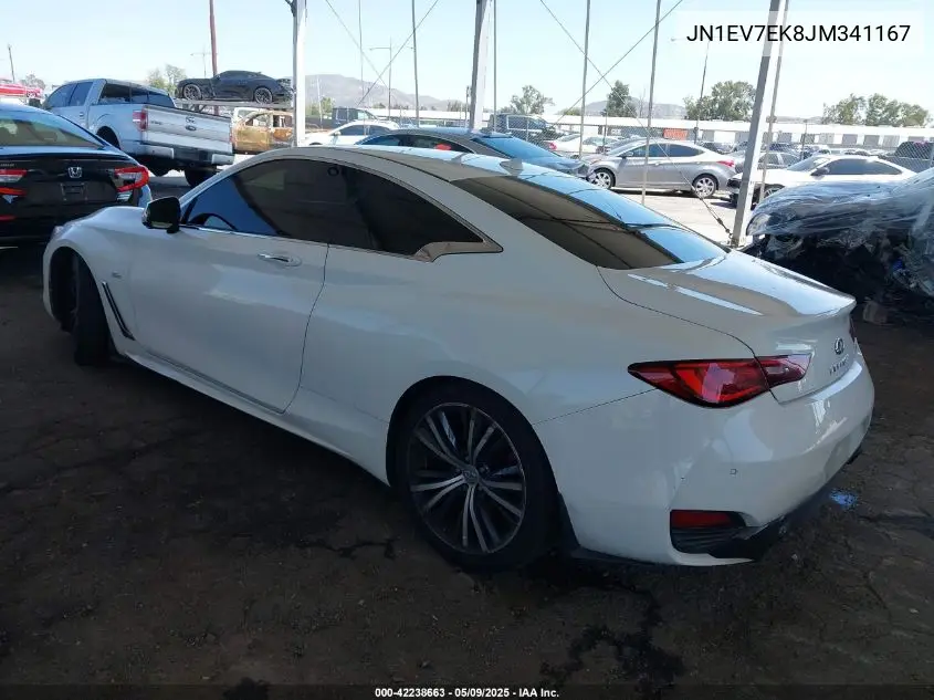 2018 Infiniti Q60 3.0T Luxe VIN: JN1EV7EK8JM341167 Lot: 42238663