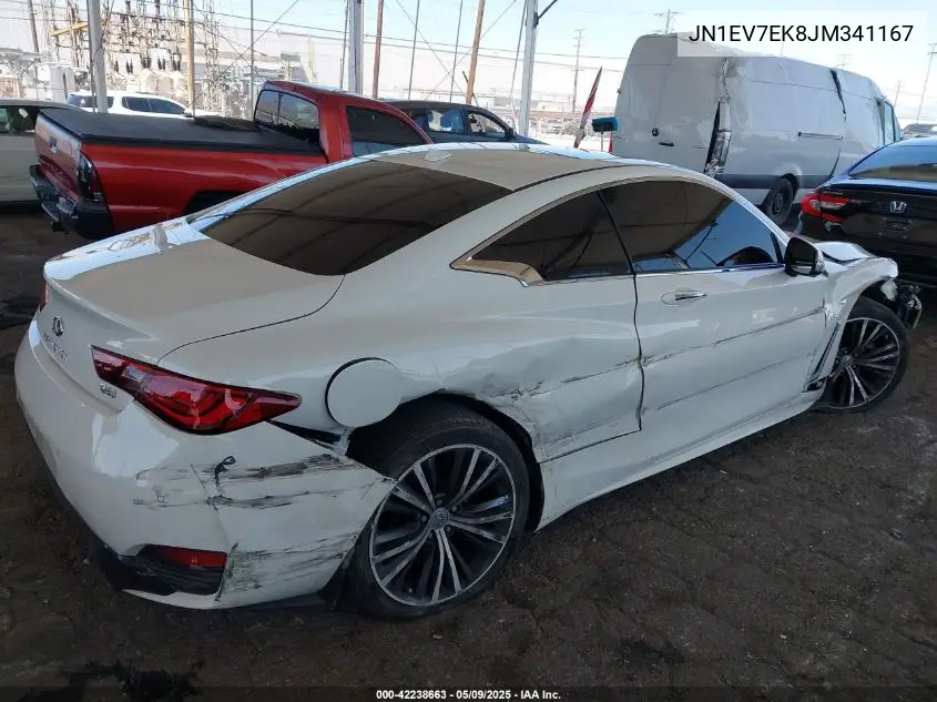 2018 Infiniti Q60 3.0T Luxe VIN: JN1EV7EK8JM341167 Lot: 42238663