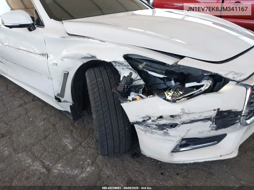 2018 Infiniti Q60 3.0T Luxe VIN: JN1EV7EK8JM341167 Lot: 42238663