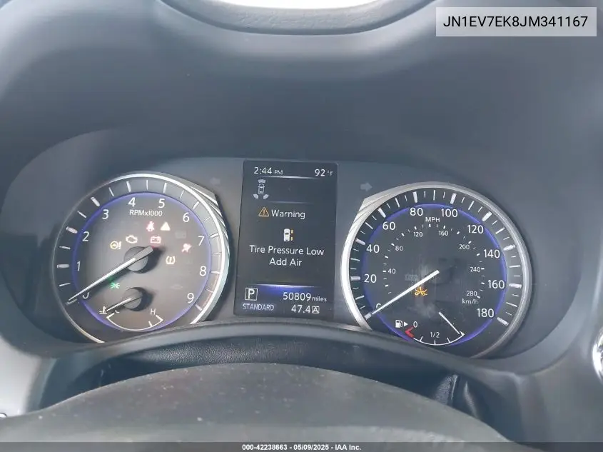 2018 Infiniti Q60 3.0T Luxe VIN: JN1EV7EK8JM341167 Lot: 42238663