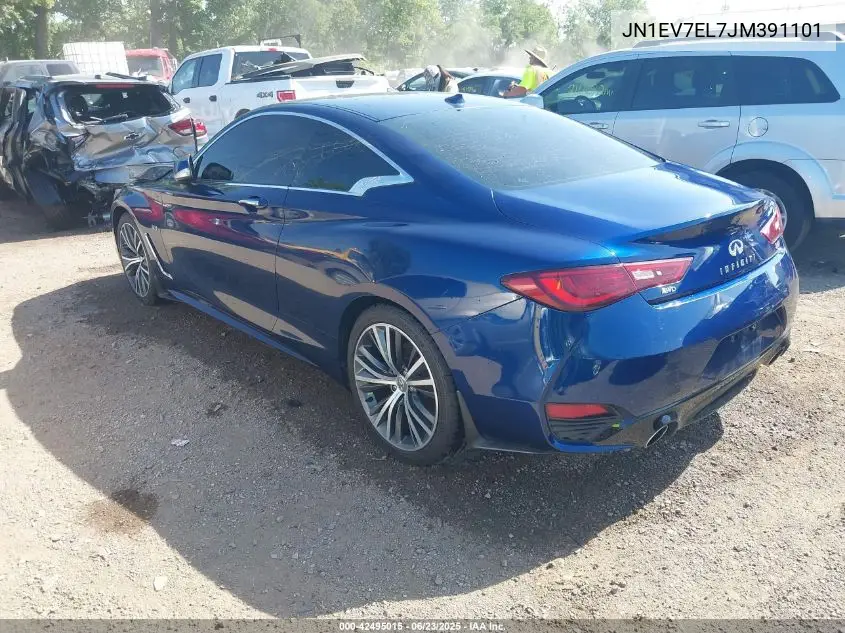 2018 Infiniti Q60 3.0T Luxe VIN: JN1EV7EL7JM391101 Lot: 42495015