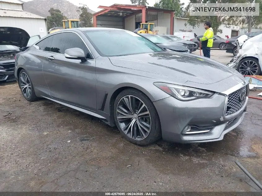 2018 Infiniti Q60 3.0T Luxe VIN: JN1EV7EK6JM341698 Lot: 42579395