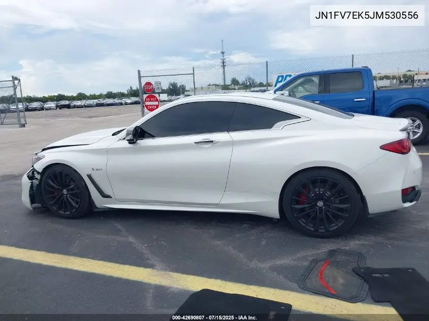 2018 Infiniti Q60 3.0T Red Sport 400 VIN: JN1FV7EK5JM530556 Lot: 42690807