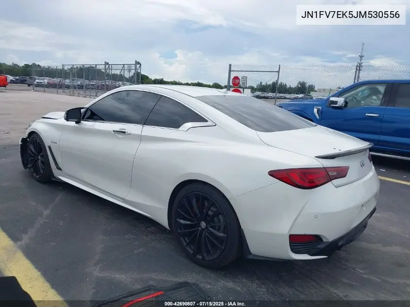 2018 Infiniti Q60 3.0T Red Sport 400 VIN: JN1FV7EK5JM530556 Lot: 42690807