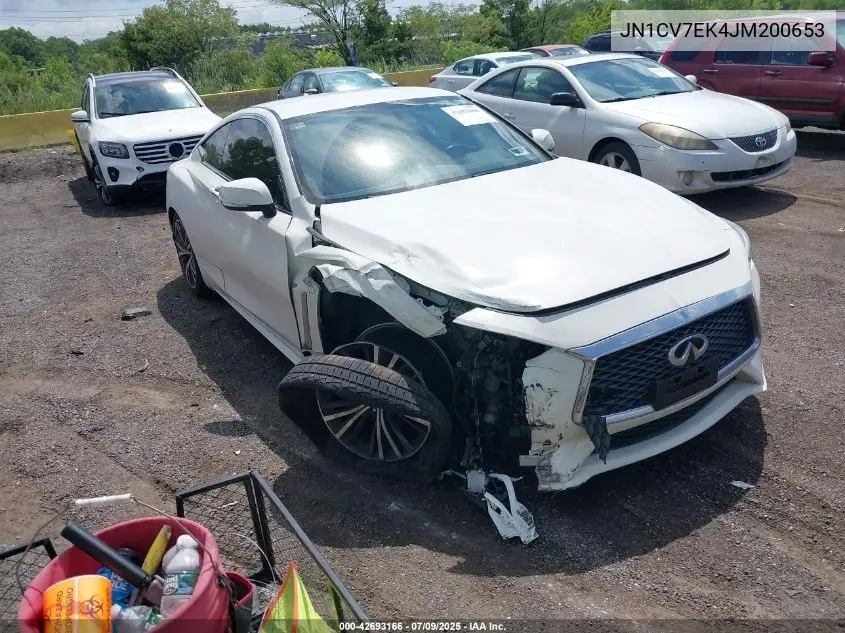 2018 Infiniti Q60 2.0T Pure VIN: JN1CV7EK4JM200653 Lot: 42693166