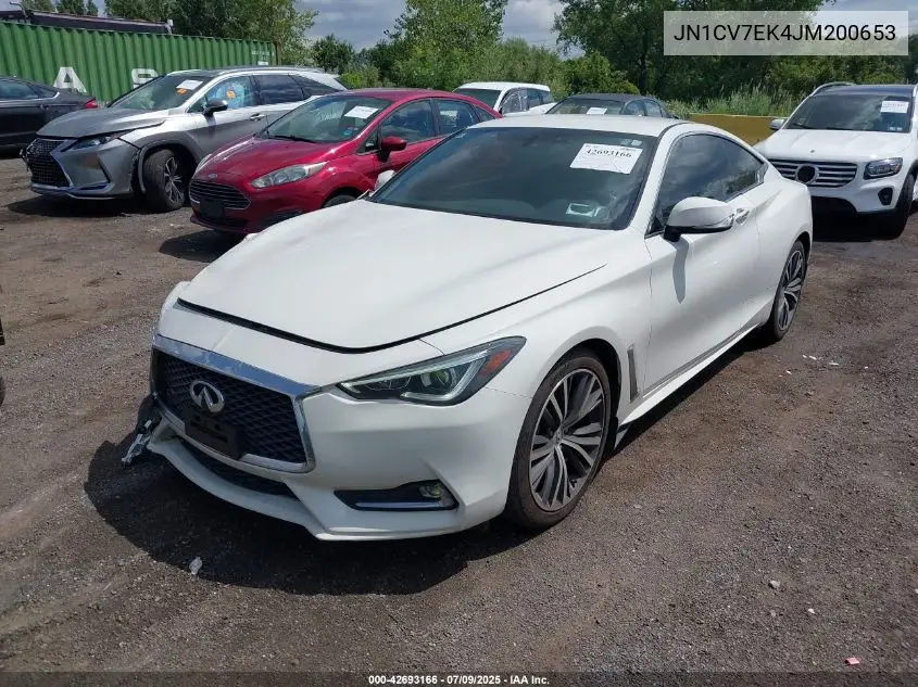 2018 Infiniti Q60 2.0T Pure VIN: JN1CV7EK4JM200653 Lot: 42693166