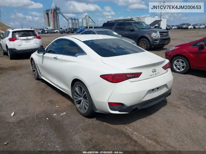 2018 Infiniti Q60 2.0T Pure VIN: JN1CV7EK4JM200653 Lot: 42693166