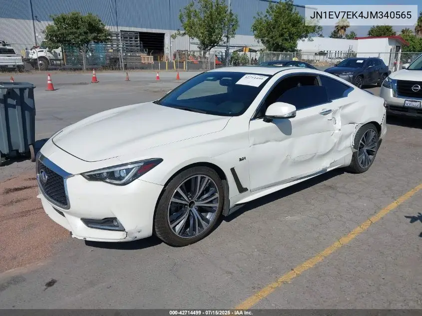 2018 Infiniti Q60 3.0T Luxe VIN: JN1EV7EK4JM340565 Lot: 42714499
