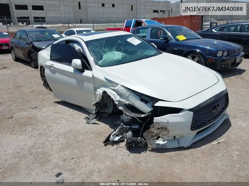 2018 Infiniti Q60 3.0T Luxe VIN: JN1EV7EK7JM340088 Lot: 42716618