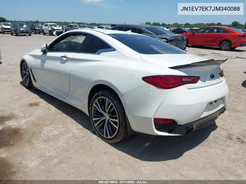 2018 Infiniti Q60 3.0T Luxe VIN: JN1EV7EK7JM340088 Lot: 42716618