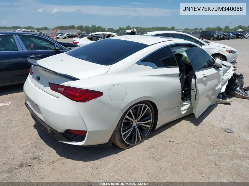 2018 Infiniti Q60 3.0T Luxe VIN: JN1EV7EK7JM340088 Lot: 42716618