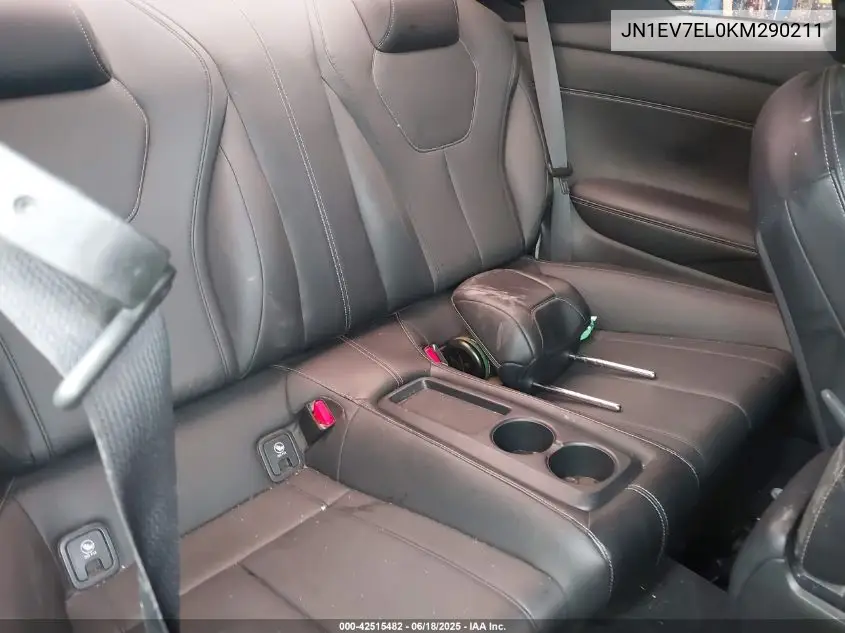 2019 Infiniti Q60 3.0T Luxe VIN: JN1EV7EL0KM290211 Lot: 42515482