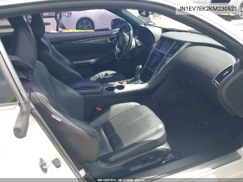 2019 Infiniti Q60 3.0T Luxe VIN: JN1EV7EK2KM230521 Lot: 42527574
