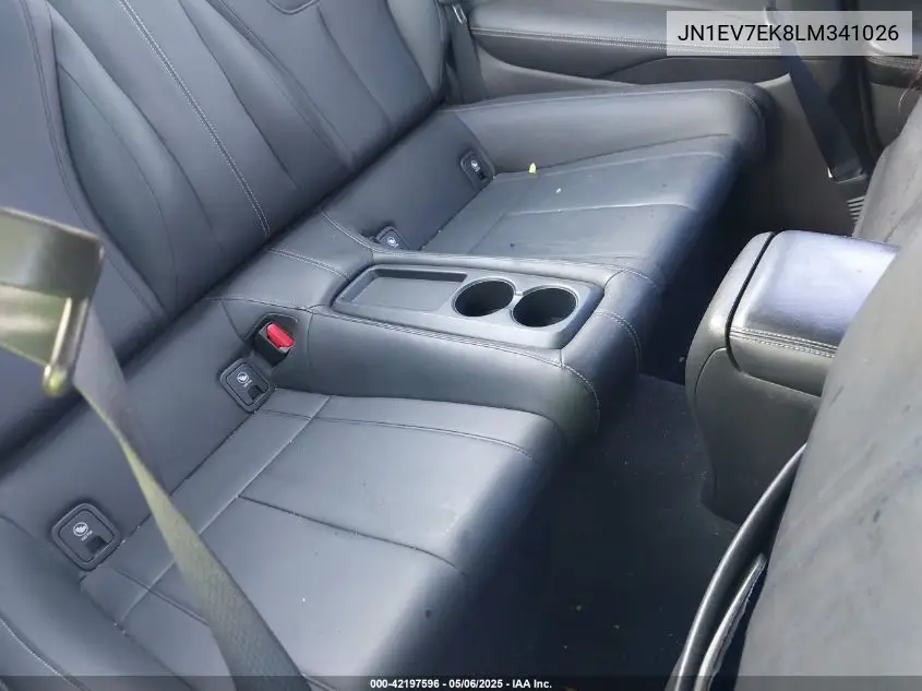 2020 Infiniti Q60 Luxe VIN: JN1EV7EK8LM341026 Lot: 42197596