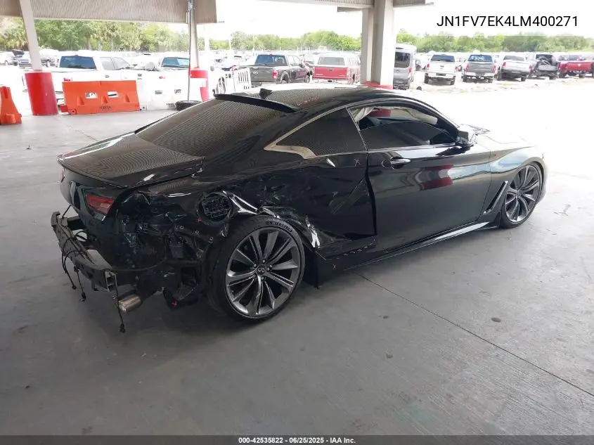2020 Infiniti Q60 Red Sport 400 VIN: JN1FV7EK4LM400271 Lot: 42535822