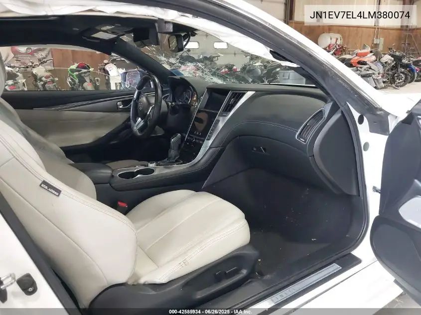 2020 Infiniti Q60 Luxe Awd VIN: JN1EV7EL4LM380074 Lot: 42585934