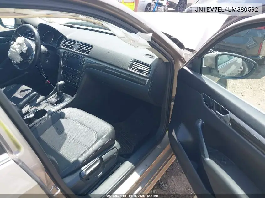 2020 Infiniti Q60 Luxe Awd VIN: JN1EV7EL4LM380592 Lot: 42607153