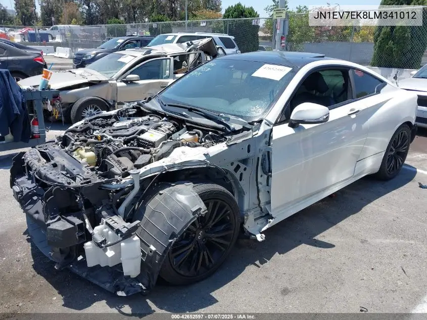 2020 Infiniti Q60 Luxe VIN: JN1EV7EK8LM341012 Lot: 42652597