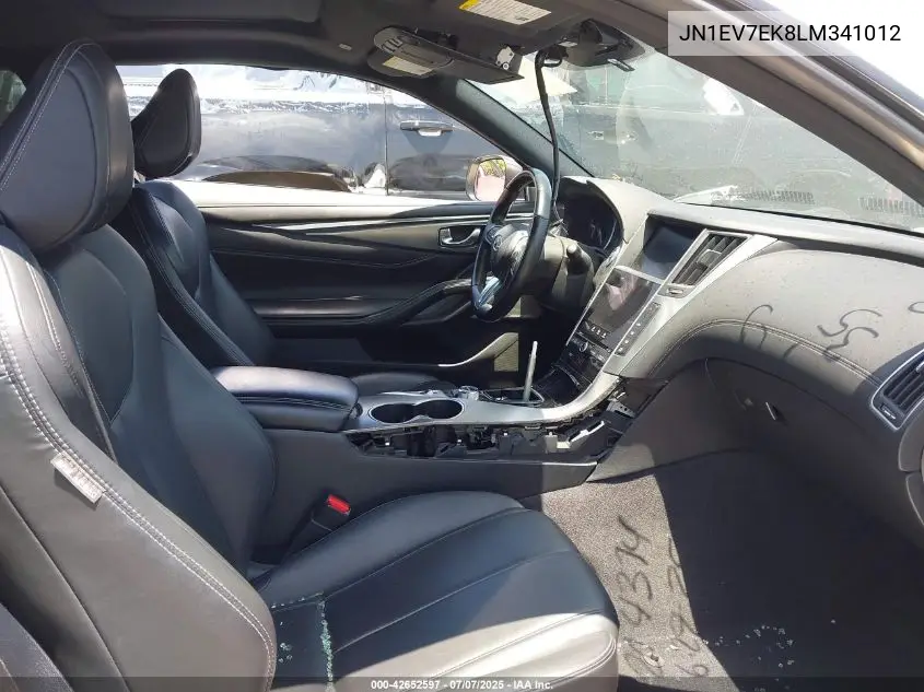 2020 Infiniti Q60 Luxe VIN: JN1EV7EK8LM341012 Lot: 42652597