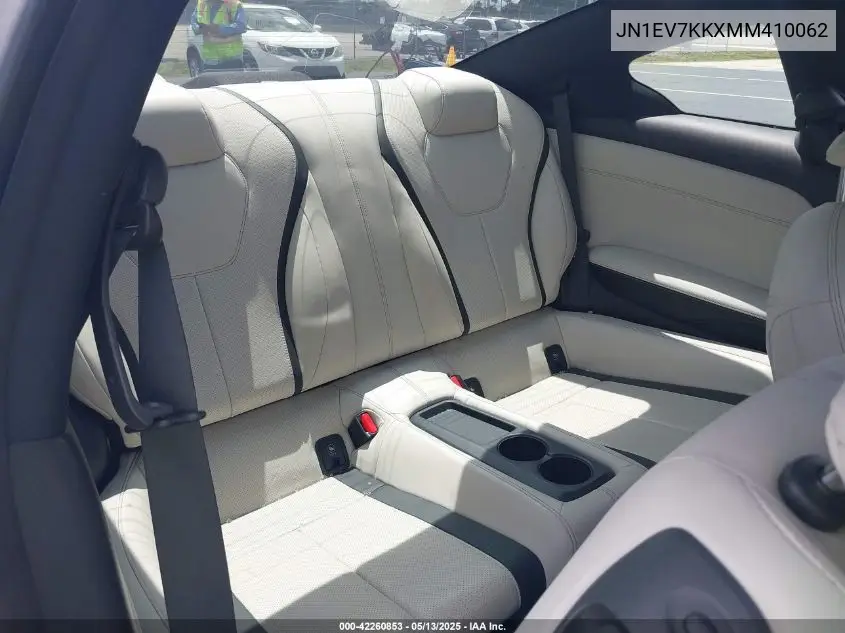 2021 Infiniti Q60 Luxe VIN: JN1EV7KKXMM410062 Lot: 42260853