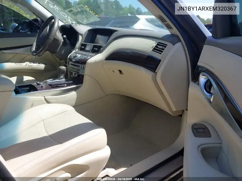 2014 Infiniti Q70 3.7X VIN: JN1BY1ARXEM320367 Lot: 42038028
