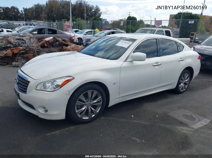 2014 Infiniti Q70 3.7 VIN: JN1BY1AP3EM260169 Lot: 42128494