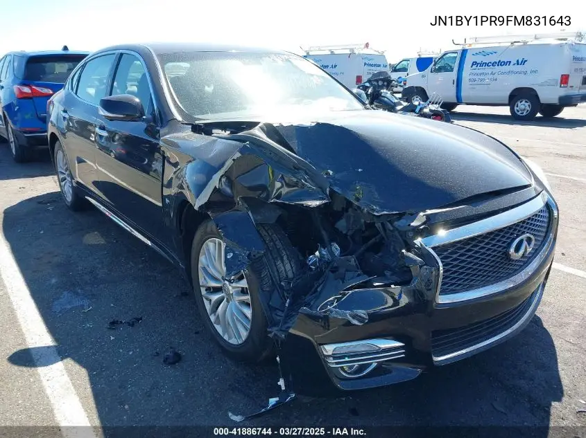 2015 Infiniti Q70L 3.7X VIN: JN1BY1PR9FM831643 Lot: 41886744