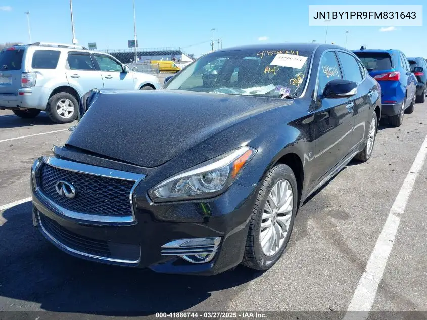 2015 Infiniti Q70L 3.7X VIN: JN1BY1PR9FM831643 Lot: 41886744