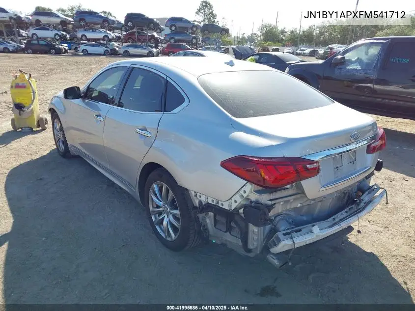 2015 Infiniti Q70 3.7 VIN: JN1BY1APXFM541712 Lot: 41995686